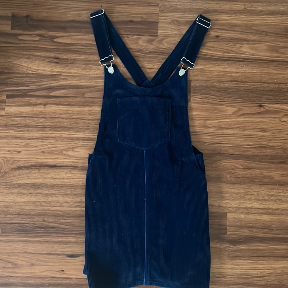 Zara TRF collection overall dress. Comfortable and classy looks great with heels